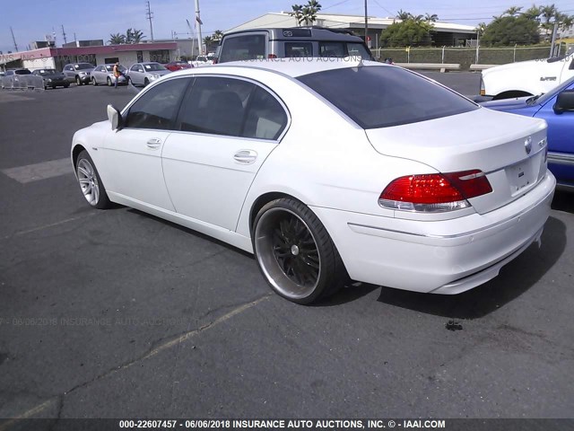 WBAHN83506DT31802 - 2006 BMW 750 LI WHITE photo 3