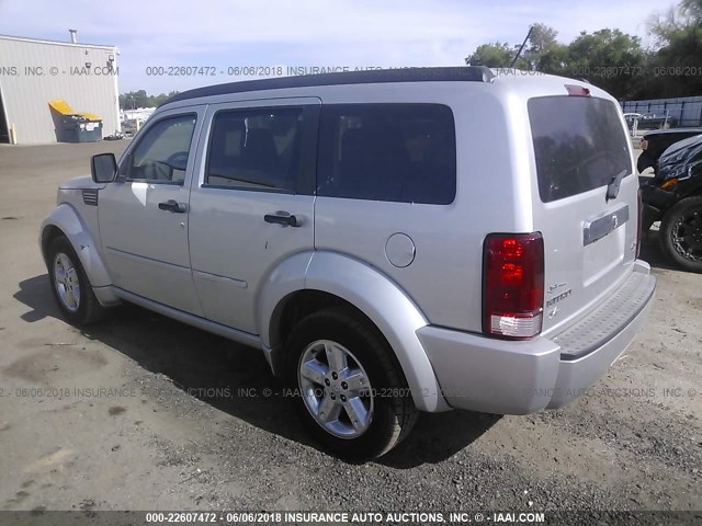 1D8GU58617W687040 - 2007 DODGE NITRO R/T SILVER photo 3