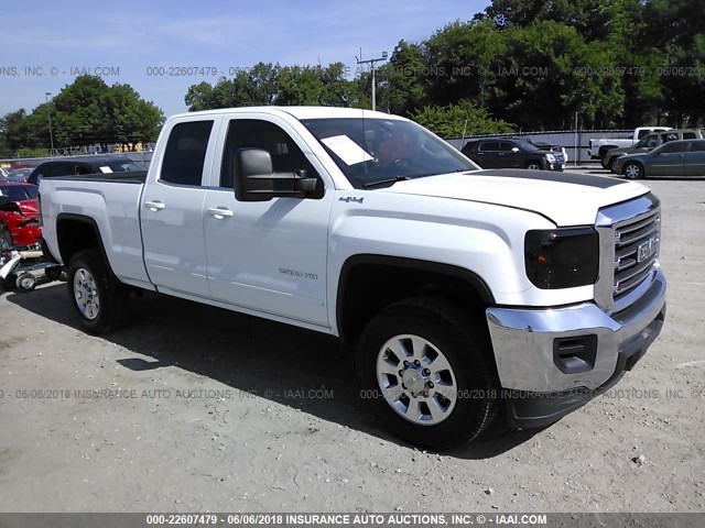 1GT22YEG9FZ130564 - 2015 GMC SIERRA K2500 SLE WHITE photo 1