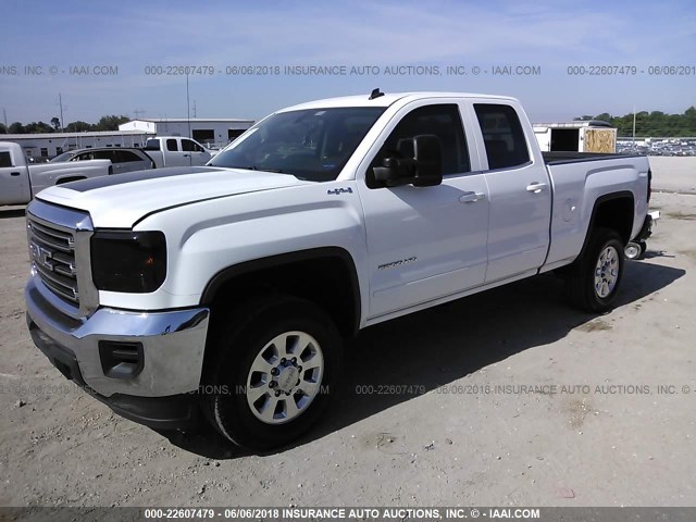 1GT22YEG9FZ130564 - 2015 GMC SIERRA K2500 SLE WHITE photo 2