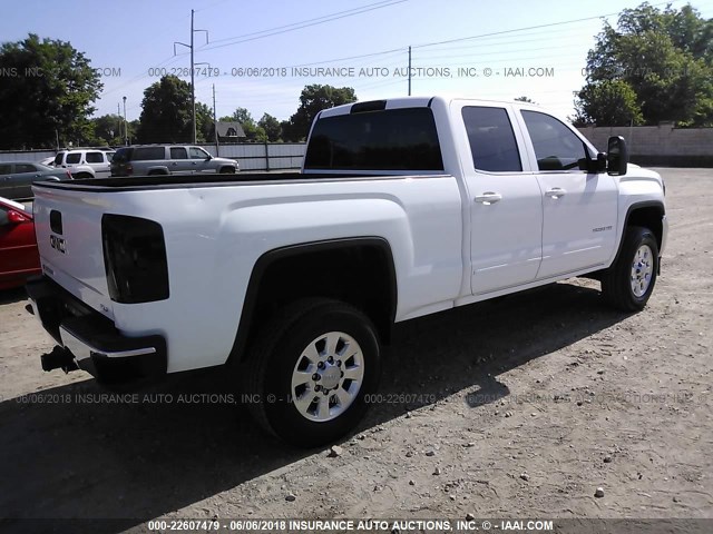 1GT22YEG9FZ130564 - 2015 GMC SIERRA K2500 SLE WHITE photo 4