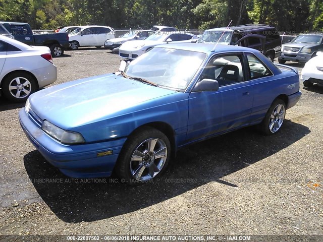 1YVGD31B1L5205011 - 1990 MAZDA MX-6 BLUE photo 2
