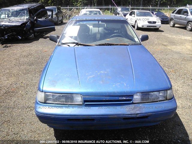 1YVGD31B1L5205011 - 1990 MAZDA MX-6 BLUE photo 6