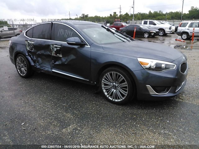 KNALN4D7XE5165087 - 2014 KIA CADENZA BLUE photo 1