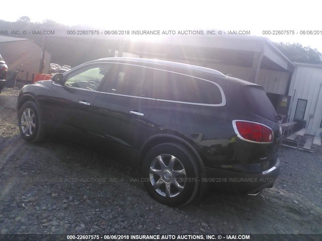 5GALVCED7AJ126140 - 2010 BUICK ENCLAVE CXL BLACK photo 3