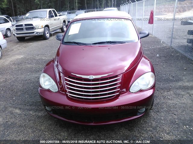 3C3JY55E06T345639 - 2006 CHRYSLER PT CRUISER TOURING RED photo 6