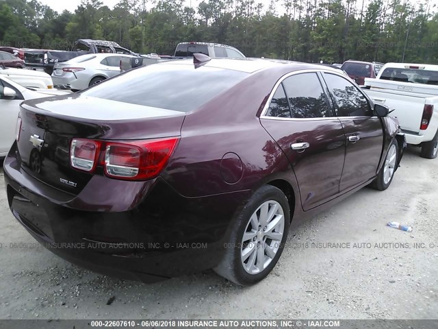 1G11D5SL8FF181554 - 2015 CHEVROLET MALIBU 2LT MAROON photo 4