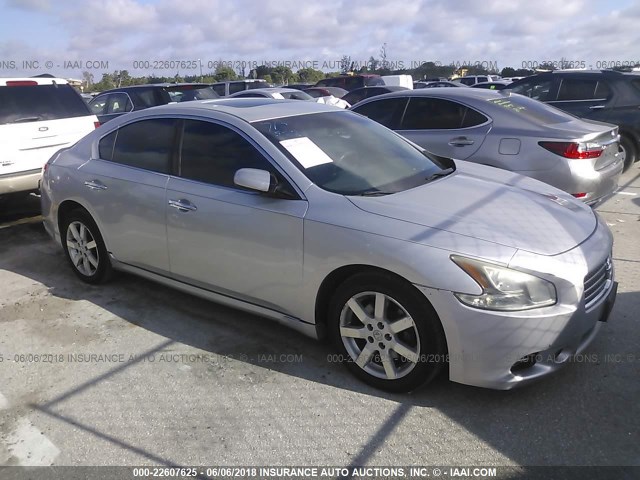 1N4AA51E69C847454 - 2009 NISSAN MAXIMA S/SV SILVER photo 1