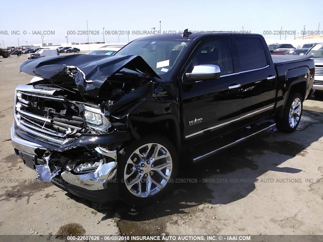 3GTP1NEC3JG210181 - 2018 GMC SIERRA C1500 SLT BLACK photo 2