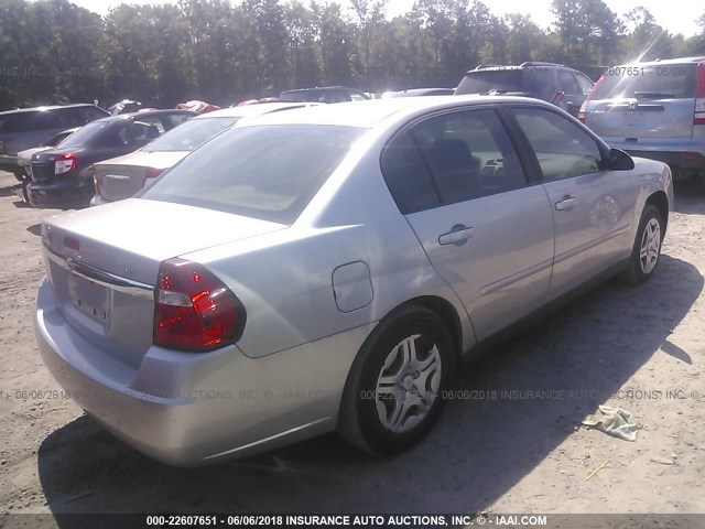 1G1ZS51F26F287535 - 2006 CHEVROLET MALIBU LS 银色 照片 4