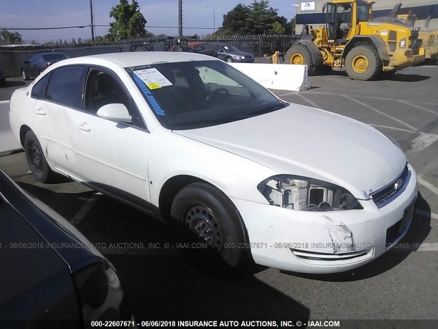 2G1WS551969379784 - 2006 CHEVROLET IMPALA POLICE WHITE photo 1