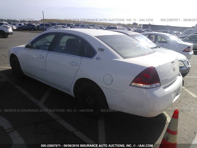 2G1WS551969379784 - 2006 CHEVROLET IMPALA POLICE WHITE photo 3