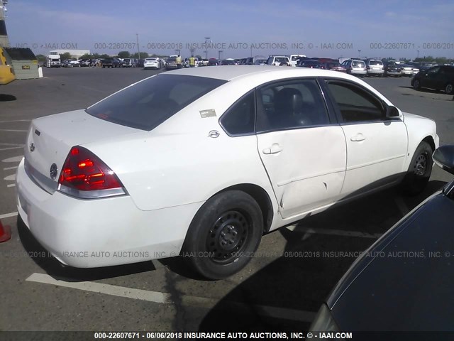 2G1WS551969379784 - 2006 CHEVROLET IMPALA POLICE WHITE photo 4