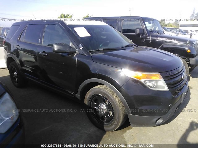 1FM5K8AR6DGC35717 - 2013 FORD EXPLORER POLICE INTERCEPTOR BLACK photo 1