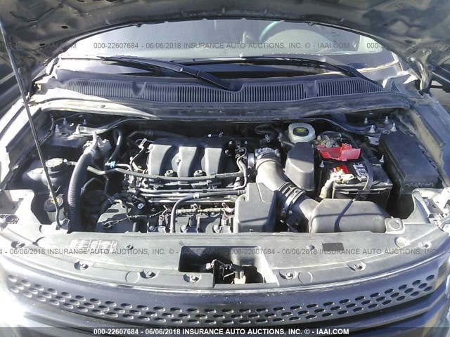 1FM5K8AR6DGC35717 - 2013 FORD EXPLORER POLICE INTERCEPTOR BLACK photo 10