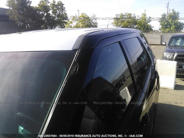 1FM5K8AR6DGC35717 - 2013 FORD EXPLORER POLICE INTERCEPTOR BLACK photo 6