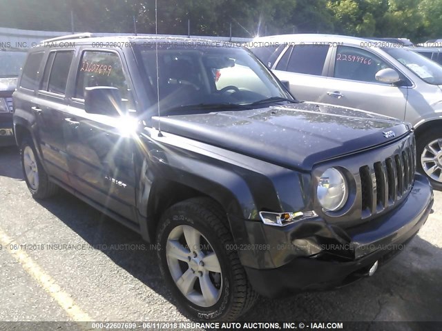 1C4NJRFB9HD140150 - 2017 JEEP PATRIOT LATITUDE GRAY photo 1