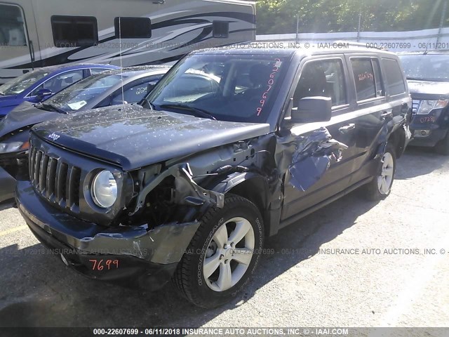 1C4NJRFB9HD140150 - 2017 JEEP PATRIOT LATITUDE GRAY photo 2