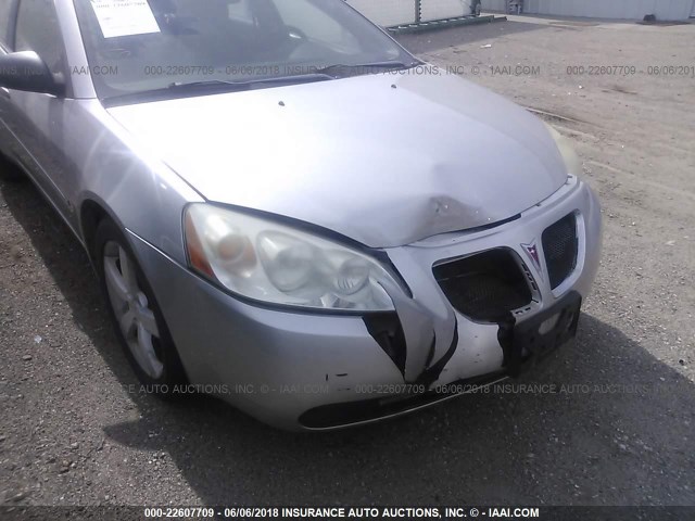 1G2ZM551864255379 - 2006 PONTIAC G6 GTP SILVER photo 6