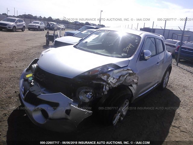 JN8AF5MR9DT202109 - 2013 NISSAN JUKE S/SV/SL SILVER photo 2