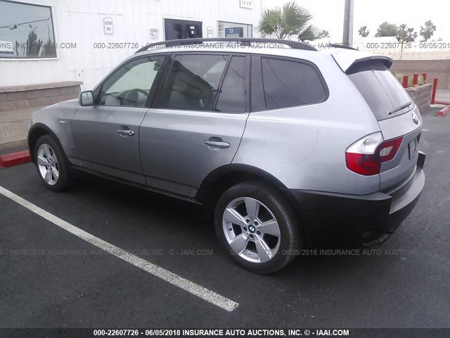 WBXPA73484WB20334 - 2004 BMW X3 SILVER photo 3