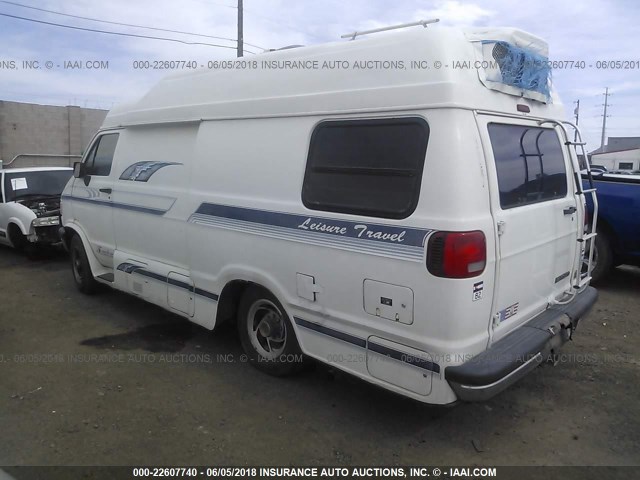 2B6KB31Y0TK154613 - 1996 DODGE RAM VAN B3500 WHITE photo 3