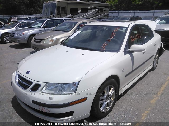 YS3FD49Y471011191 - 2007 SAAB 9-3 2.0T WHITE photo 2