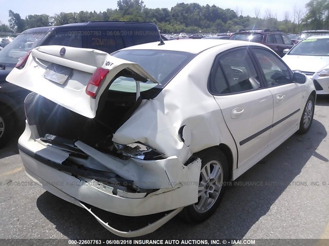 YS3FD49Y471011191 - 2007 SAAB 9-3 2.0T WHITE photo 4