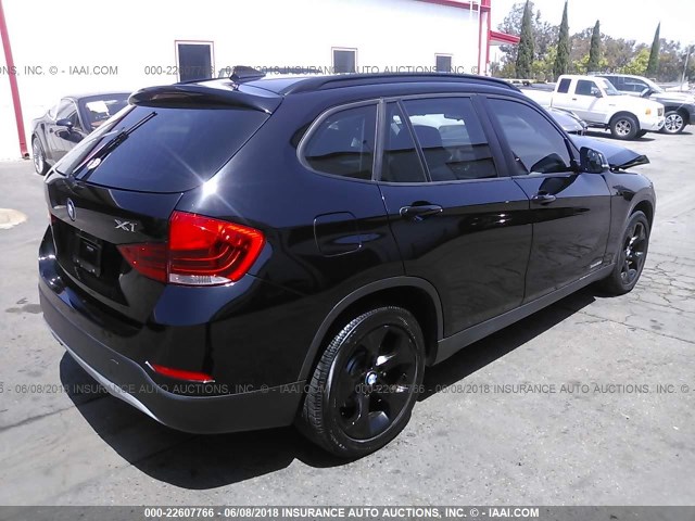 WBAVM1C59EVW53215 - 2014 BMW X1 SDRIVE28I BLACK photo 4