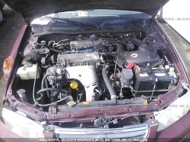 4T1BG22K61U823228 - 2001 TOYOTA CAMRY CE/LE/XLE 勃艮第红 照片 10