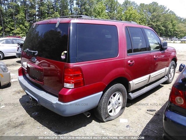 1FMRU15W73LC55225 - 2003 FORD EXPEDITION XLT RED photo 4