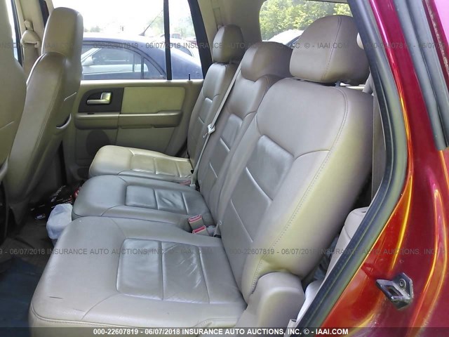 1FMRU15W73LC55225 - 2003 FORD EXPEDITION XLT RED photo 8