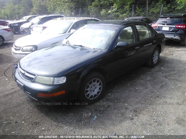 JN1CA21D4WT613420 - 1998 NISSAN MAXIMA GLE/GXE/SE GREEN photo 2