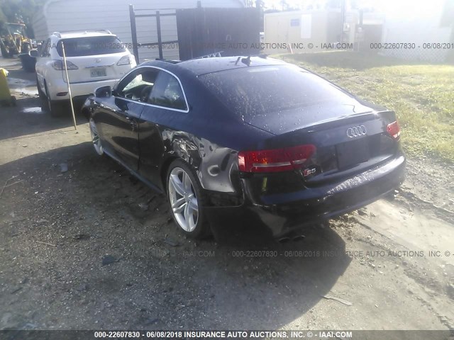 WAUCVAFR2CA036567 - 2012 AUDI S5 PREMIUM PLUS 黑色 照片 3