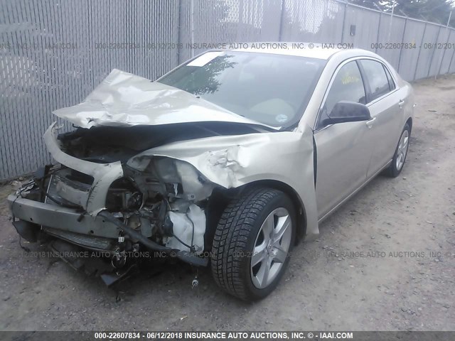 1G1ZG57KX94252604 - 2009 CHEVROLET MALIBU LS BEIGE photo 2