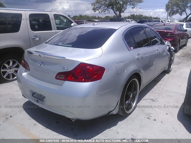 JNKCV61E89M013479 - 2009 INFINITI G37 JOURNEY/SPORT SILVER photo 4