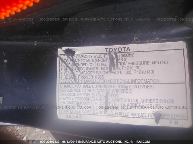 4T1BG22K0XU879948 - 1999 TOYOTA CAMRY CE/LE/XLE Navy photo 9