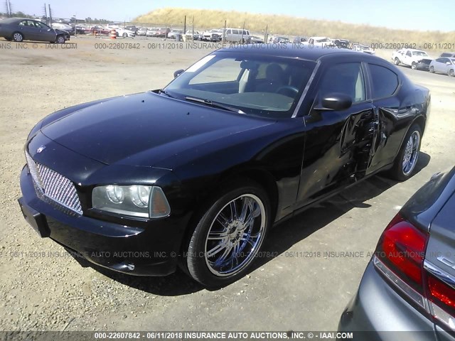 2B3KA43G87H745561 - 2007 DODGE CHARGER SE/SXT BLACK photo 2