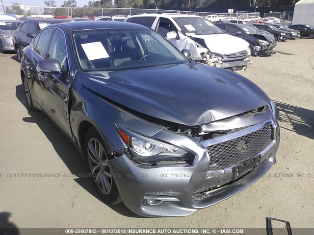 JN1BV7AP2FM333948 - 2015 INFINITI Q50 PREMIUM/SPORT GRAY photo 6