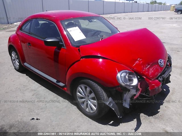 3VWF07AT6GM616320 - 2016 VOLKSWAGEN BEETLE 1.8T/S RED photo 1