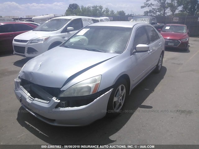 JHMCN36515C016117 - 2005 HONDA ACCORD HYBRID SILVER photo 2