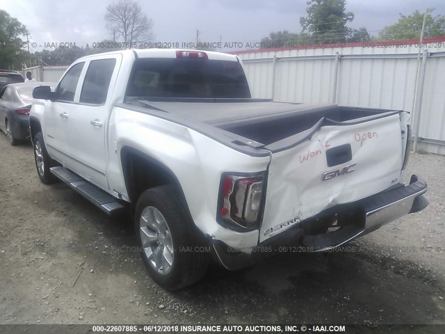 3GTU2NEC4JG234196 - 2018 GMC SIERRA K1500 SLT WHITE photo 3