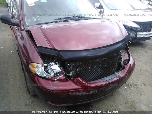 1D4GP45R47B112696 - 2007 DODGE CARAVAN SXT RED photo 6