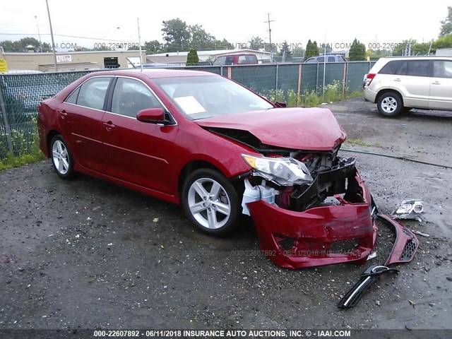 4T1BF1FK9EU783966 - 2014 TOYOTA CAMRY L/SE/LE/XLE Qırmızı foto 1