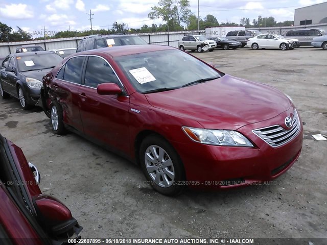 JTNBB46K273014280 - 2007 TOYOTA CAMRY NEW GENERAT HYBRID RED photo 1