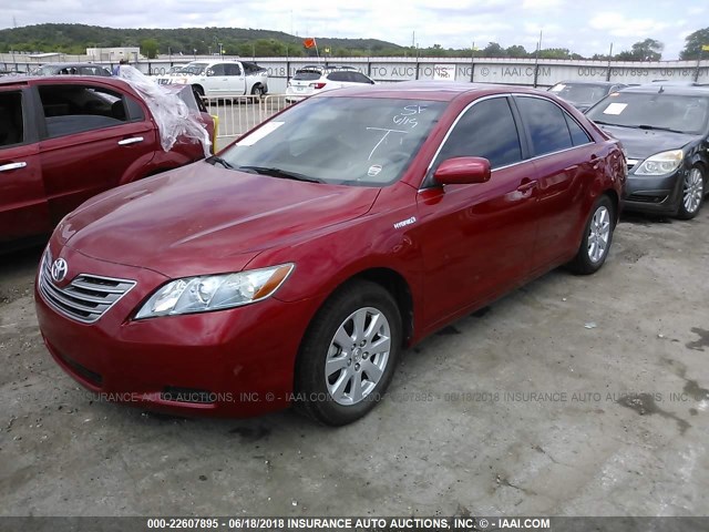 JTNBB46K273014280 - 2007 TOYOTA CAMRY NEW GENERAT HYBRID RED photo 2