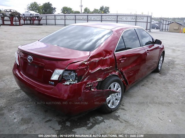 JTNBB46K273014280 - 2007 TOYOTA CAMRY NEW GENERAT HYBRID RED photo 4