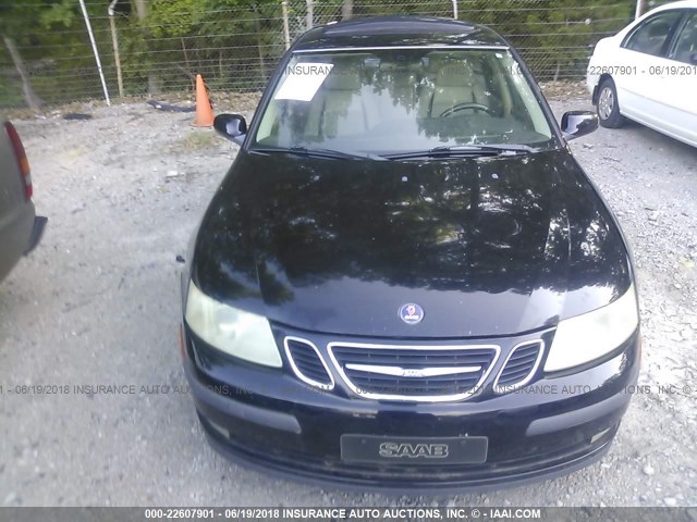 YS3FH49Y251036544 - 2005 SAAB 9-3 AERO BLACK photo 6