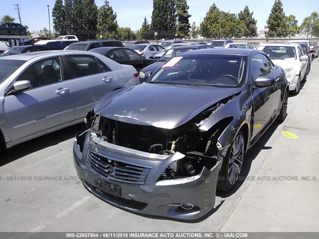 JN1CV6FE3BM954292 - 2011 INFINITI G37 SPORT GRAY photo 2