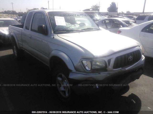 5TESN92N71Z857957 - 2001 TOYOTA TACOMA XTRACAB PRERUNNER SILVER photo 1